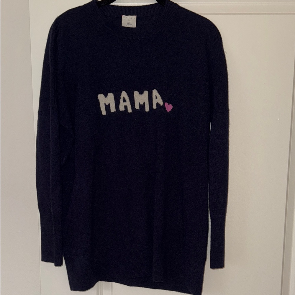 J. Crew x Hatch 100% Cashmere Mama Pullover Sweater